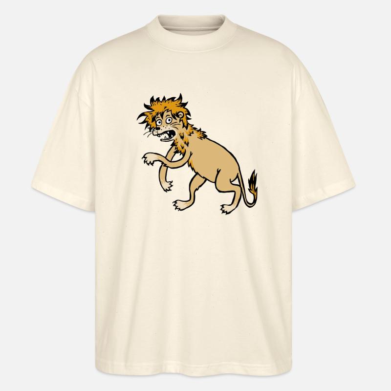 Löwe - Stanley/Stella Oversized Unisex Bio T-Shirt Blaster 2.0 - Natur