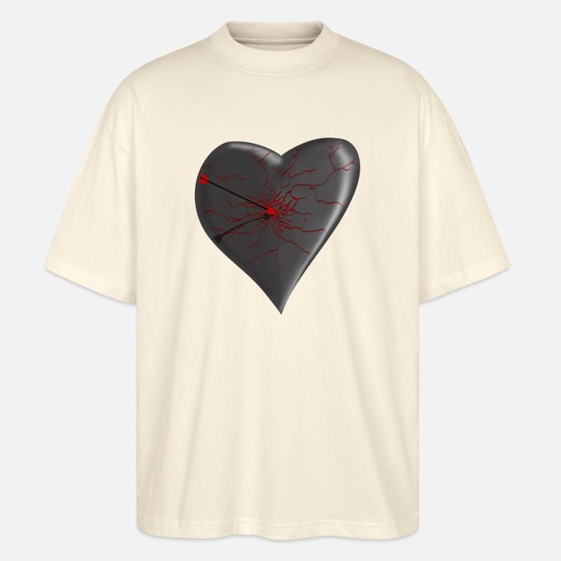 Heart Affected - Stanley/Stella Oversized Unisex Organic T-shirt Blaster 2.0 - soft Ecru
