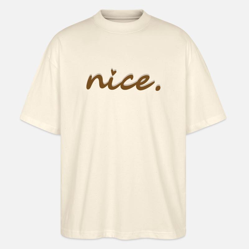 nice (braun mit hellem Schatten) - Stanley/Stella Oversized Unisex Bio T-Shirt Blaster 2.0 - Natur