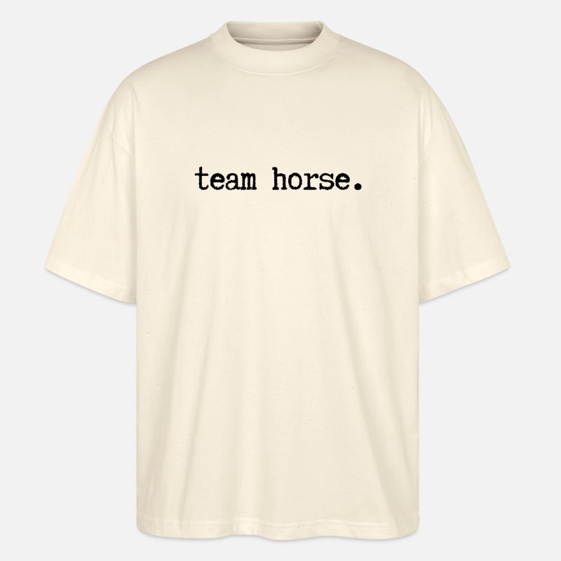 team horse - Stanley/Stella Oversized Unisex Bio T-Shirt Blaster 2.0 - Natur