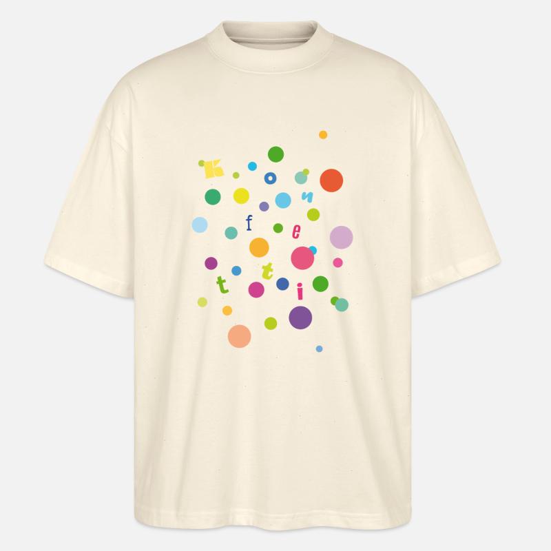 Konfetti - Stanley/Stella Oversized Unisex Bio T-Shirt Blaster 2.0 - Natur