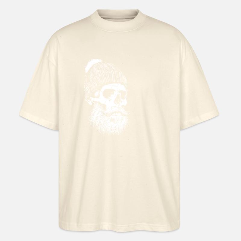 Bûcheron Crâne Bûcheron - T-shirt bio Blaster 2.0 coupe oversize Stanley/Stella Unisexe - écru doux