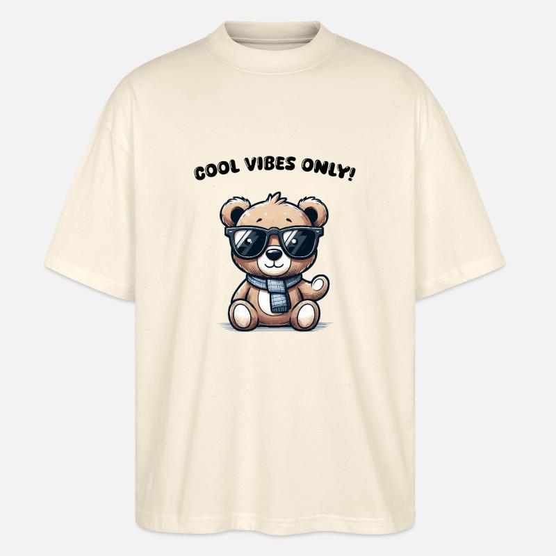 Lunettes de soleil Teddy Bear - T-shirt bio Blaster 2.0 coupe oversize Stanley/Stella Unisexe - écru doux