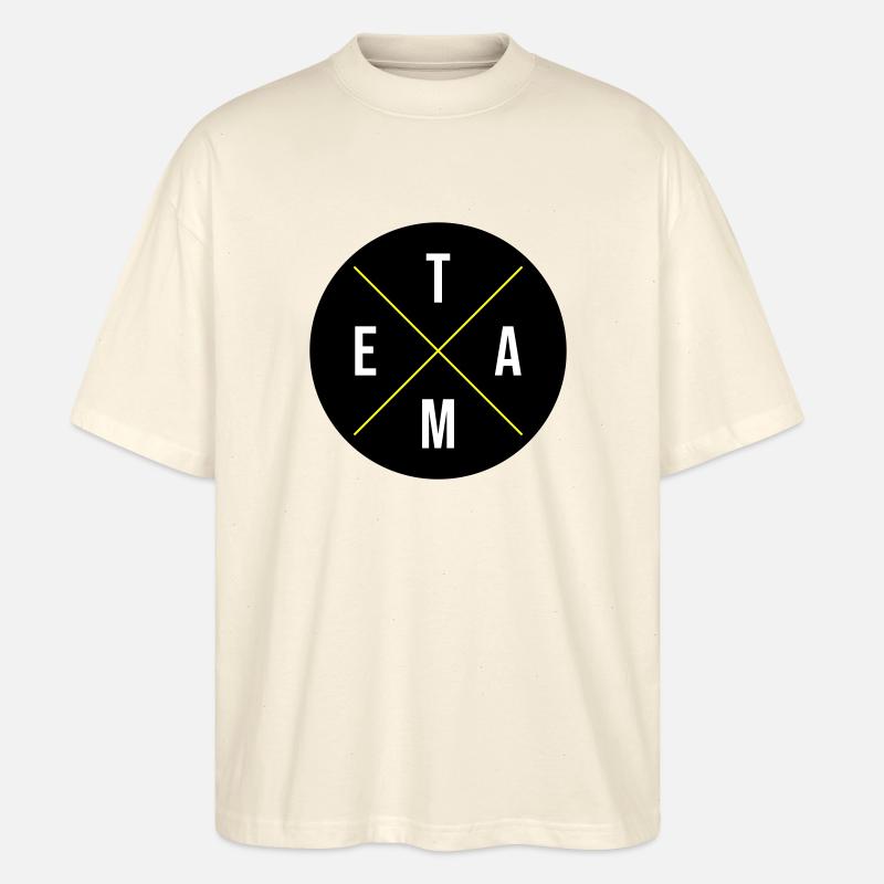Team Kreis - Stanley/Stella Oversized Unisex Bio T-Shirt Blaster 2.0 - Natur
