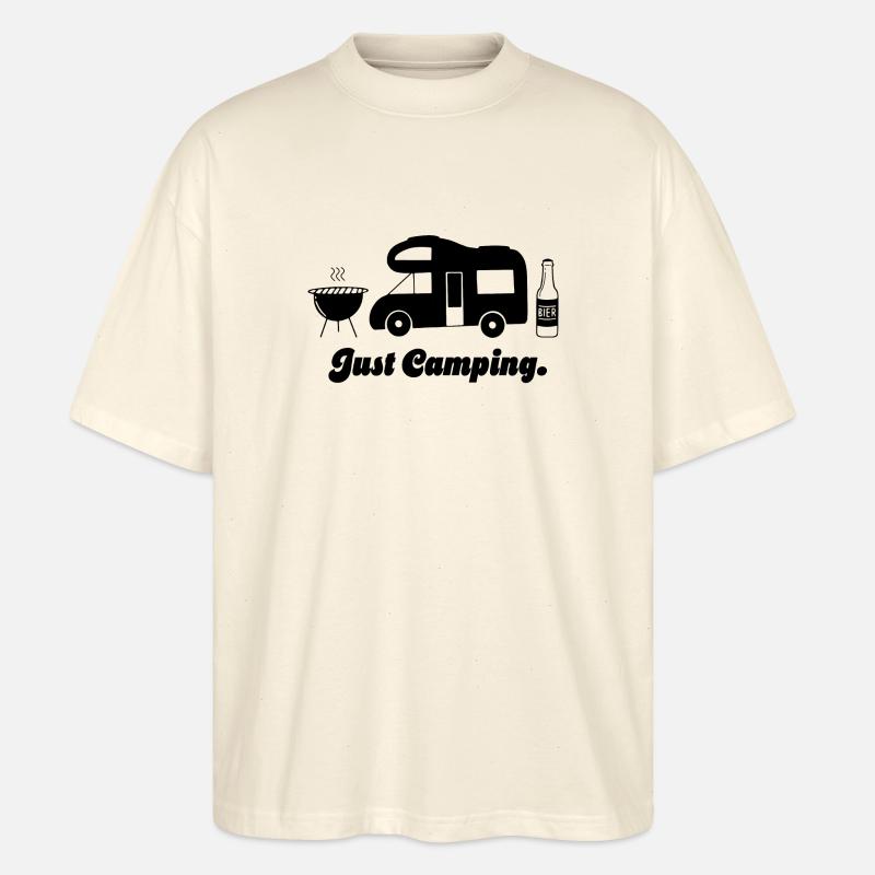 Just Camping Wohnmobil - Stanley/Stella Oversized Unisex Bio T-Shirt Blaster 2.0 - Natur
