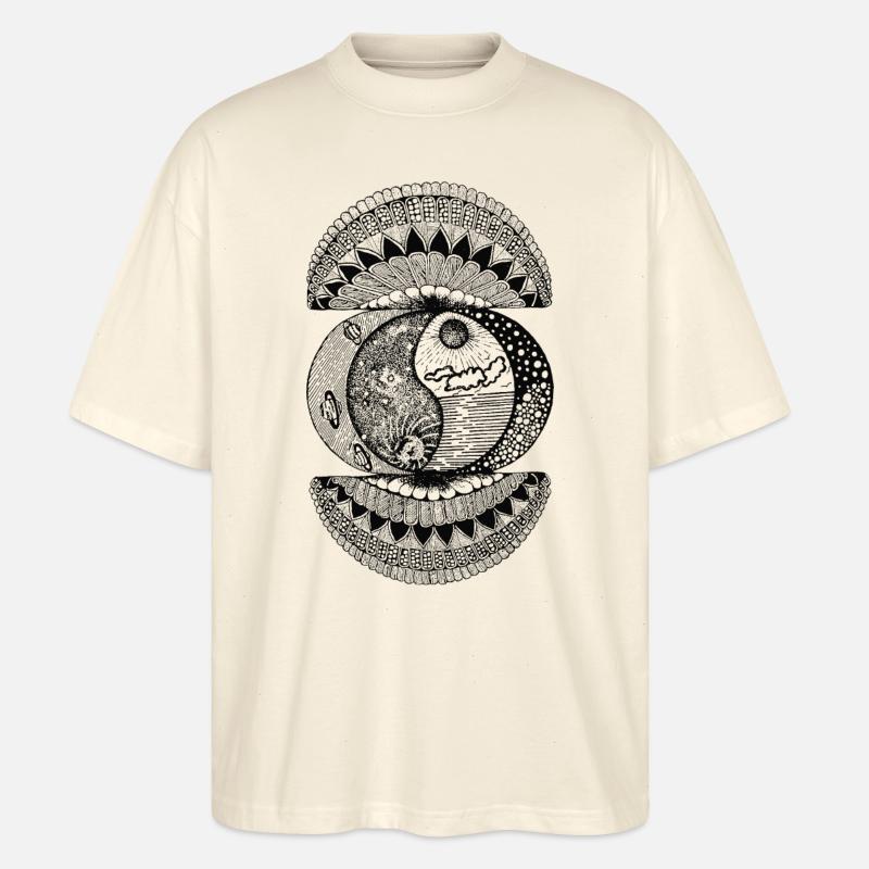 Modèle 2 - T-shirt bio Blaster 2.0 coupe oversize Stanley/Stella Unisexe - écru doux