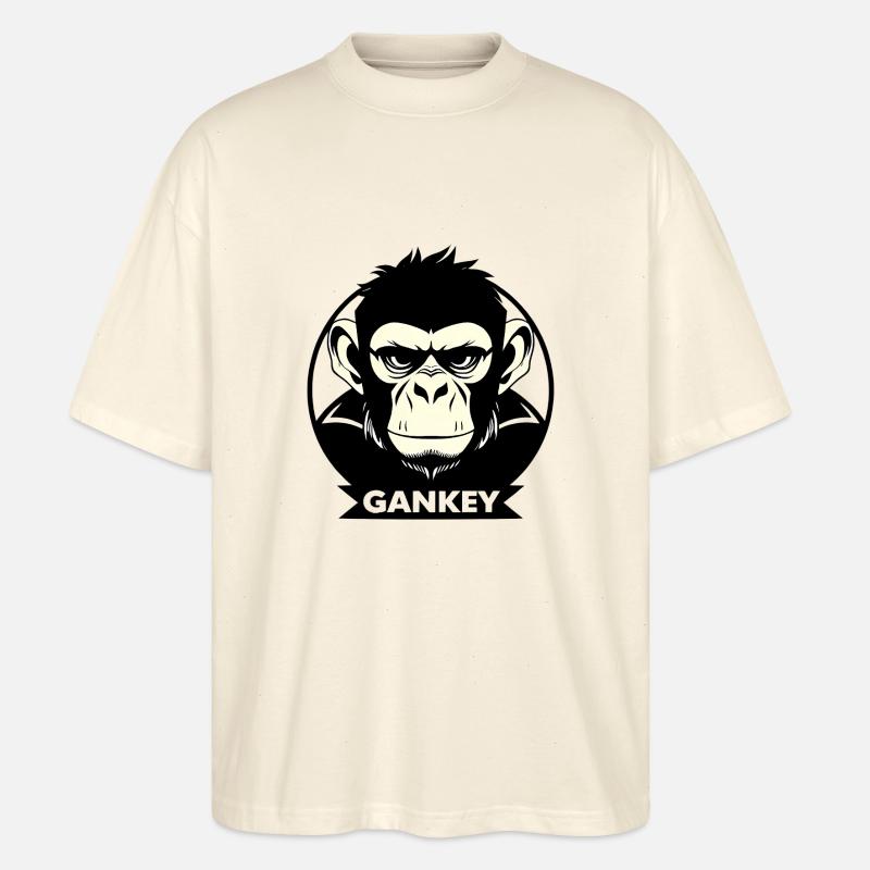 Gankey Monkey - Stanley/Stella Oversized Unisex Bio T-Shirt Blaster 2.0 - Natur