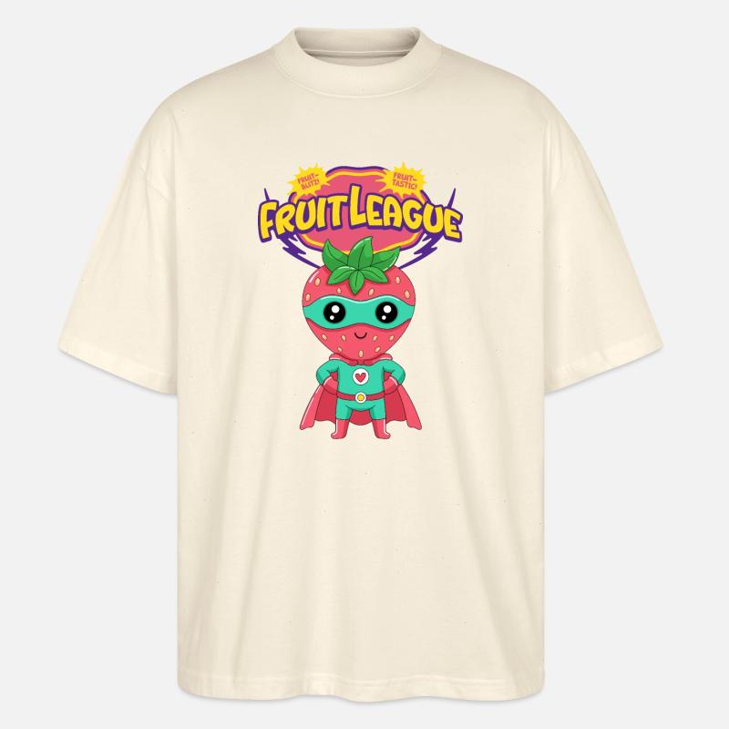 Erdbeere im anzug - Stanley/Stella Oversized Unisex Bio T-Shirt Blaster 2.0 - Natur