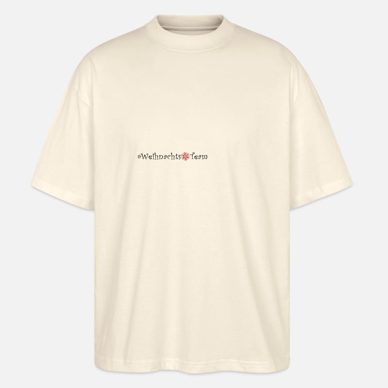 Équipe de Noël Noël Noël - T-shirt bio Blaster 2.0 coupe oversize Stanley/Stella Unisexe - écru doux
