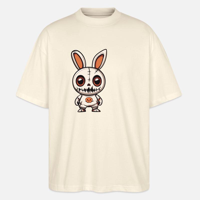 Hase Halloween Zombie - Stanley/Stella Oversized Unisex Bio T-Shirt Blaster 2.0 - Natur