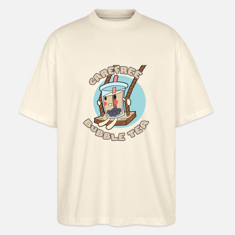Sorgloser Bubble Tea - Stanley/Stella Oversized Unisex Bio T-Shirt Blaster 2.0 - Natur