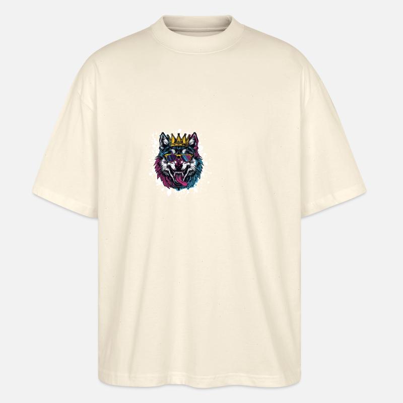 Wolf Comic - Stanley/Stella Oversized Unisex Organic T-shirt Blaster 2.0 - soft Ecru