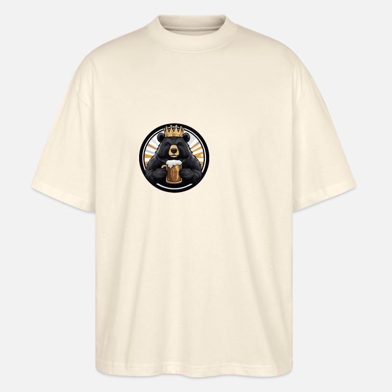 Bear Beer Comic - Stanley/Stella Oversized Unisex Organic T-shirt Blaster 2.0 - soft Ecru