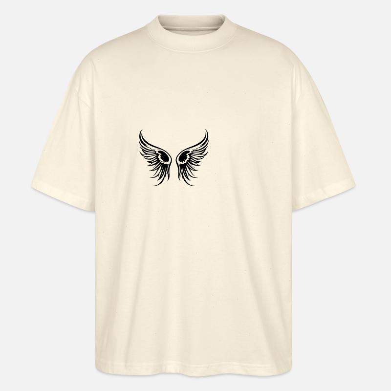 Flügel Icon - Stanley/Stella Oversized Unisex Bio T-Shirt Blaster 2.0 - Natur