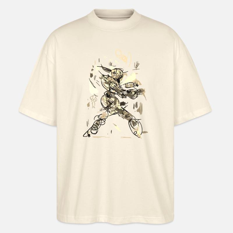 abstrakt - Stanley/Stella Oversized Unisex Bio T-Shirt Blaster 2.0 - Natur