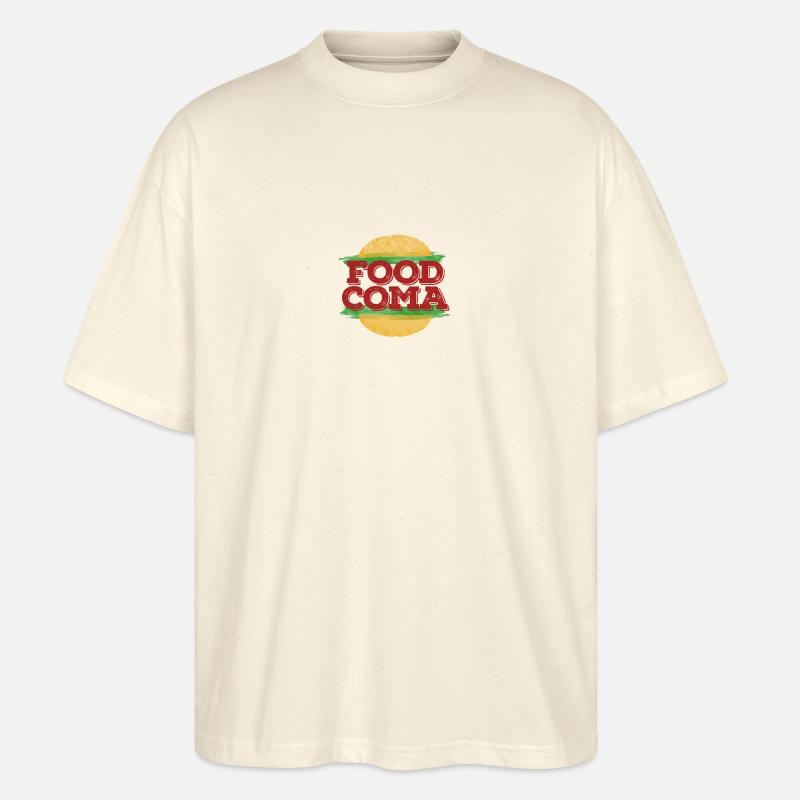 Alimentaire Coma Hamburger Fast - T-shirt bio Blaster 2.0 coupe oversize Stanley/Stella Unisexe - écru doux