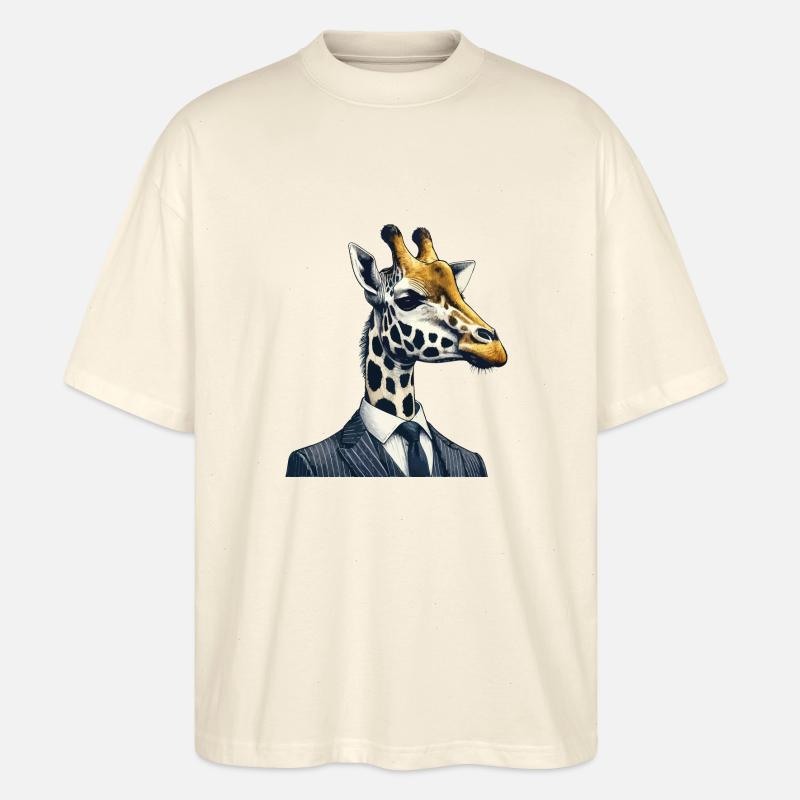 Giraffe - Stanley/Stella Oversized Unisex Bio T-Shirt Blaster 2.0 - Natur