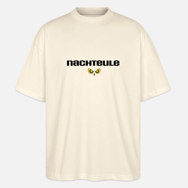 Nachteule - Stanley/Stella Oversized Unisex Bio T-Shirt Blaster 2.0 - Natur