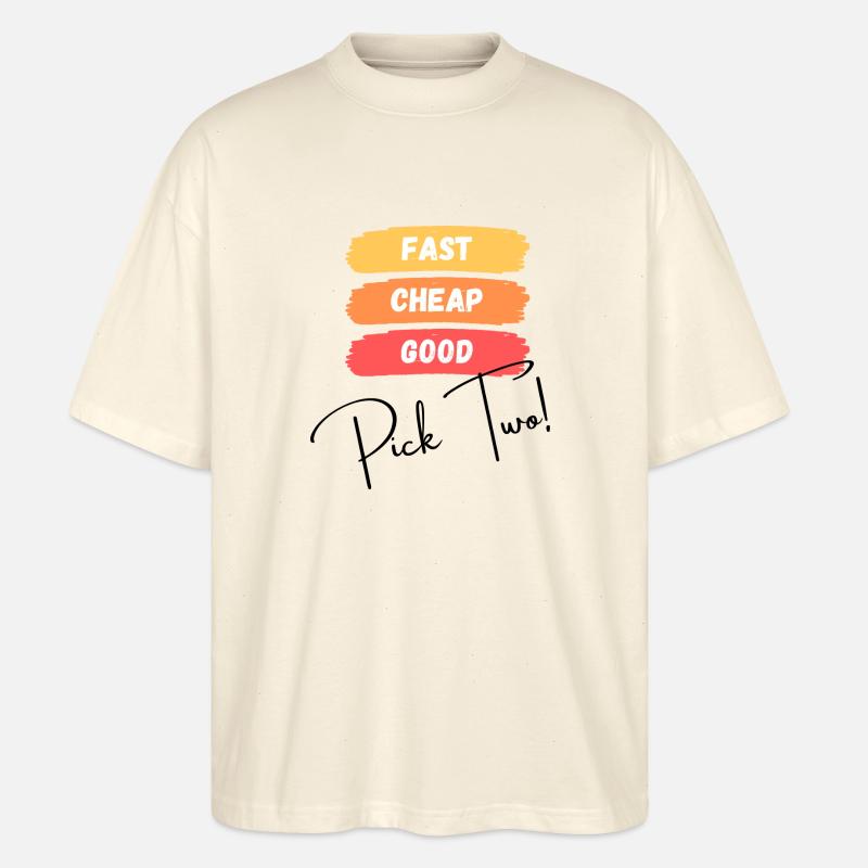Fast, cheap, good - pick two! - Stanley/Stella Oversized Unisex Bio T-Shirt Blaster 2.0 - Natur