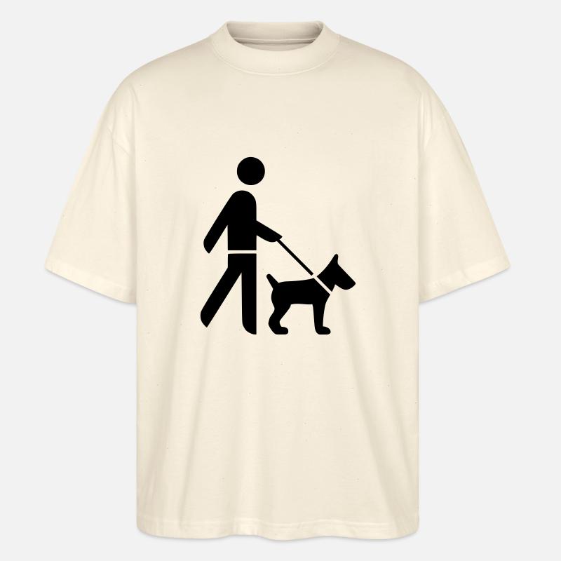 Gassi Herrchen - Stanley/Stella Oversized Unisex Bio T-Shirt Blaster 2.0 - Natur