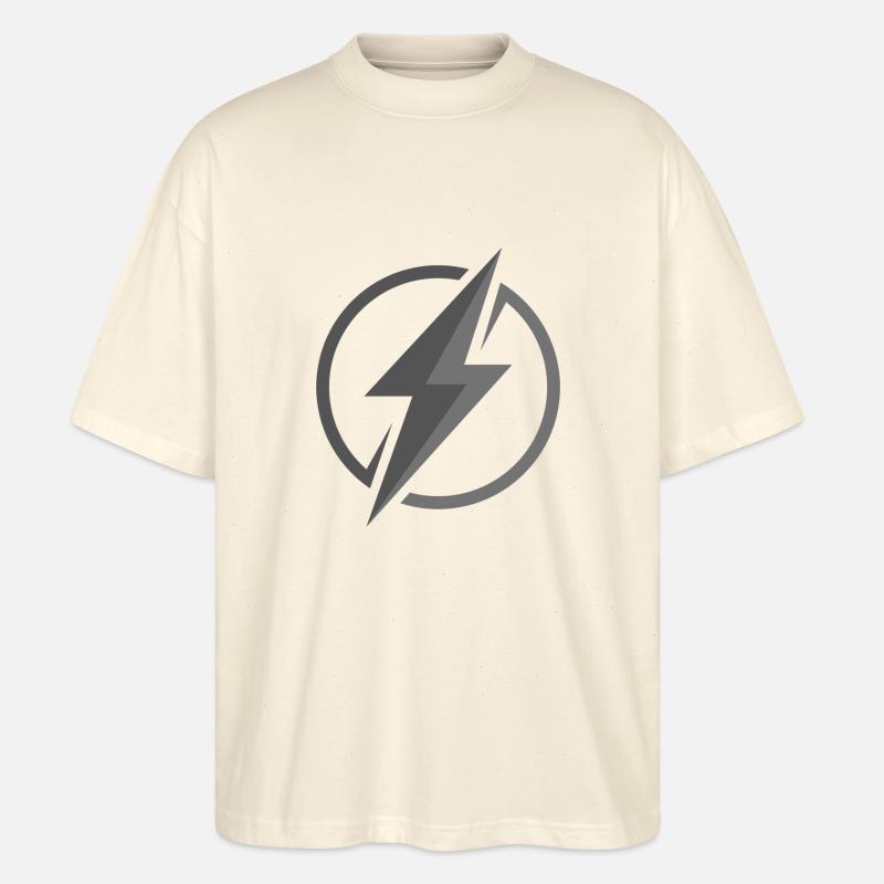 Elektrisierende Energie: Kraft & Dynamik - Stanley/Stella Oversized Unisex Bio T-Shirt Blaster 2.0 - Natur