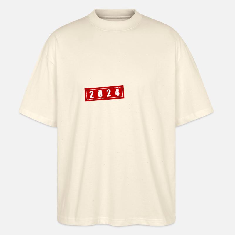 2024 Jahr - Stanley/Stella Oversized Unisex Bio T-Shirt Blaster 2.0 - Natur
