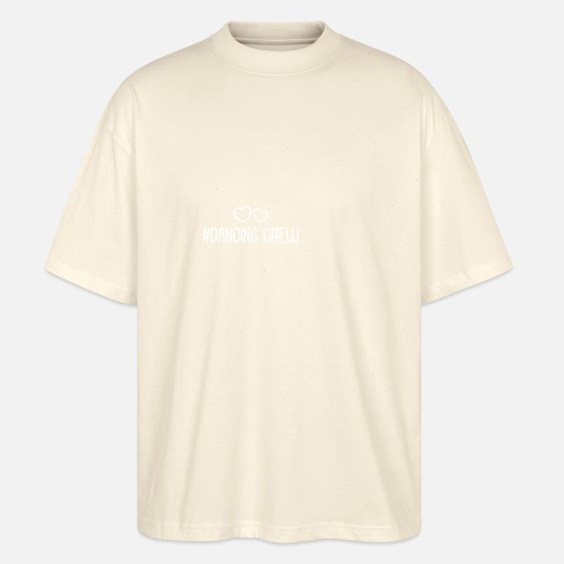 dancing crew herz - Stanley/Stella Oversized Unisex Bio T-Shirt Blaster 2.0 - Natur