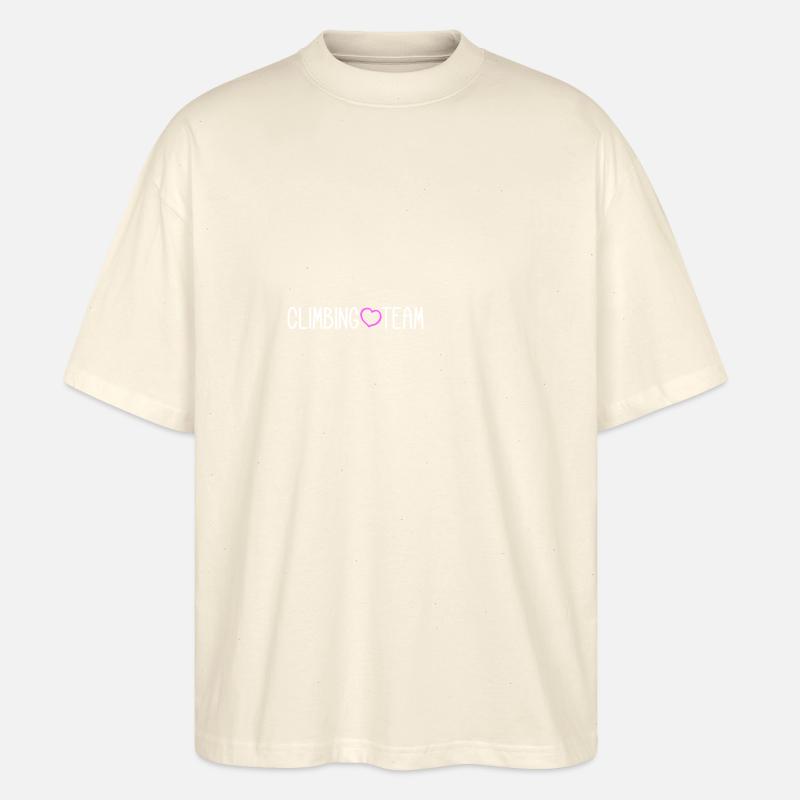 Climbing Team - Stanley/Stella Oversized Unisex Bio T-Shirt Blaster 2.0 - Natur