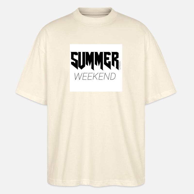SUMMER WEEKEND - Stanley/Stella Oversized Unisex Bio T-Shirt Blaster 2.0 - Natur