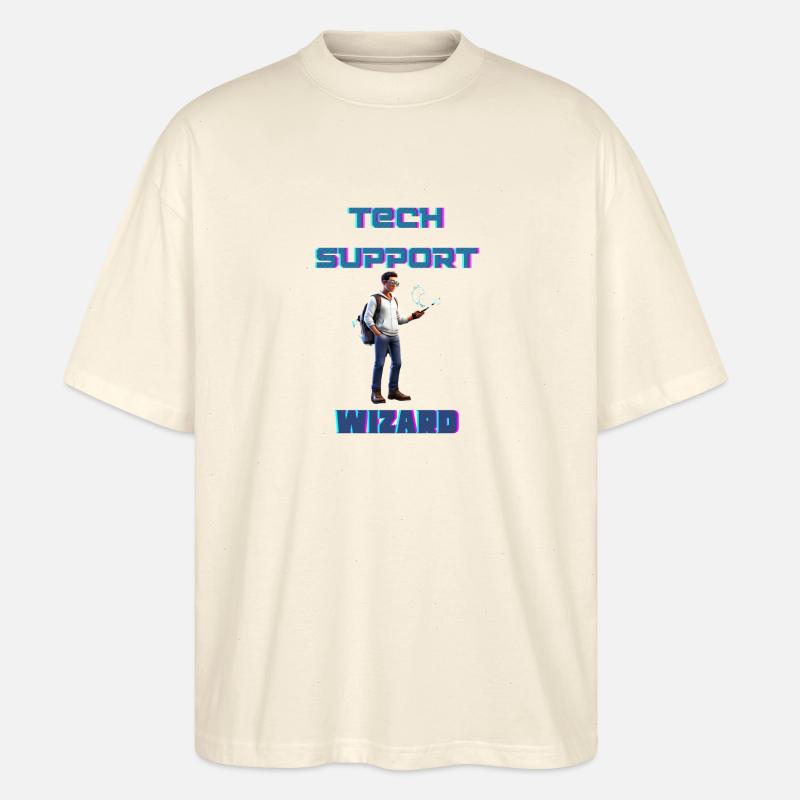Technischer Support-Assistent - Stanley/Stella Oversized Unisex Bio T-Shirt Blaster 2.0 - Natur