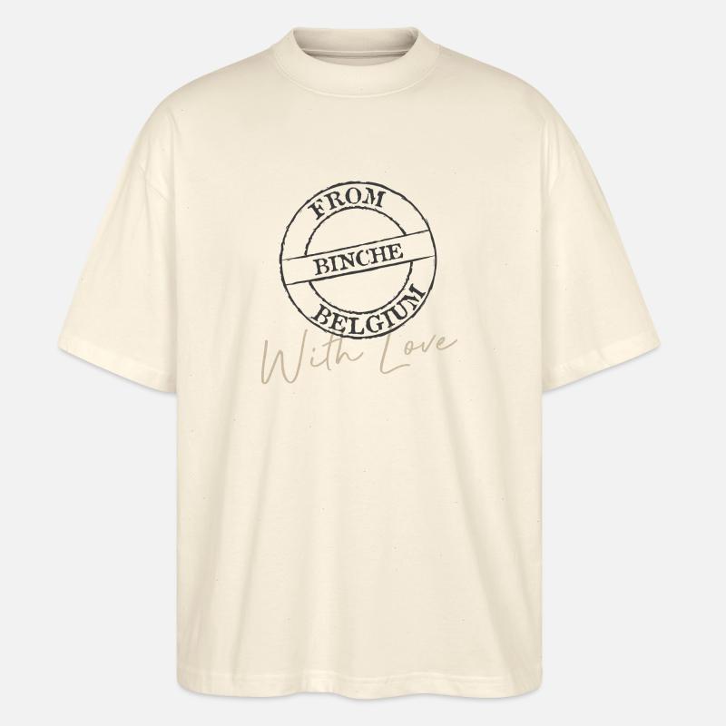 Binche mit Liebe - Stanley/Stella Oversized Unisex Bio T-Shirt Blaster 2.0 - Natur