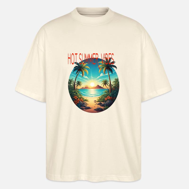 hot summer vibes - Stanley/Stella Oversized Unisex Bio T-Shirt Blaster 2.0 - Natur