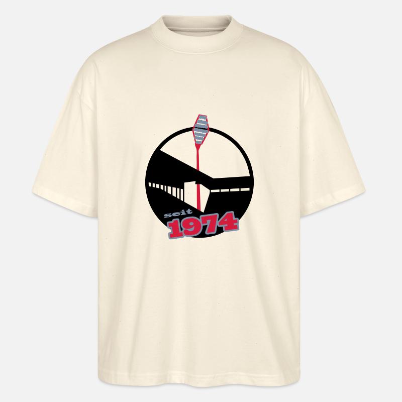 Seit 1974 - Stanley/Stella Oversized Unisex Bio T-Shirt Blaster 2.0 - Natur