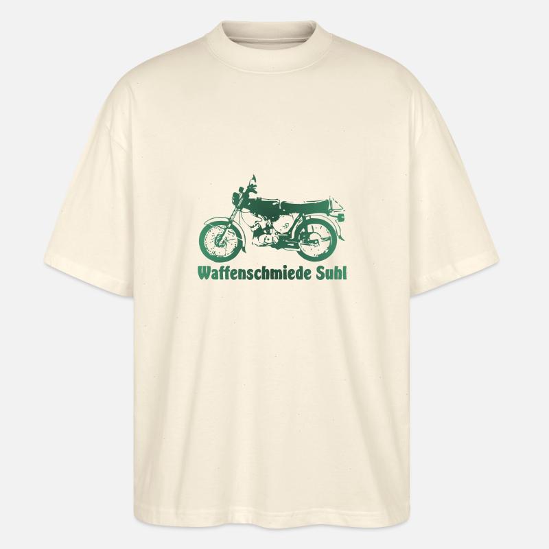 Simson S51 Waffenschmiede Suhl - Stanley/Stella Oversized Unisex Bio T-Shirt Blaster 2.0 - Natur