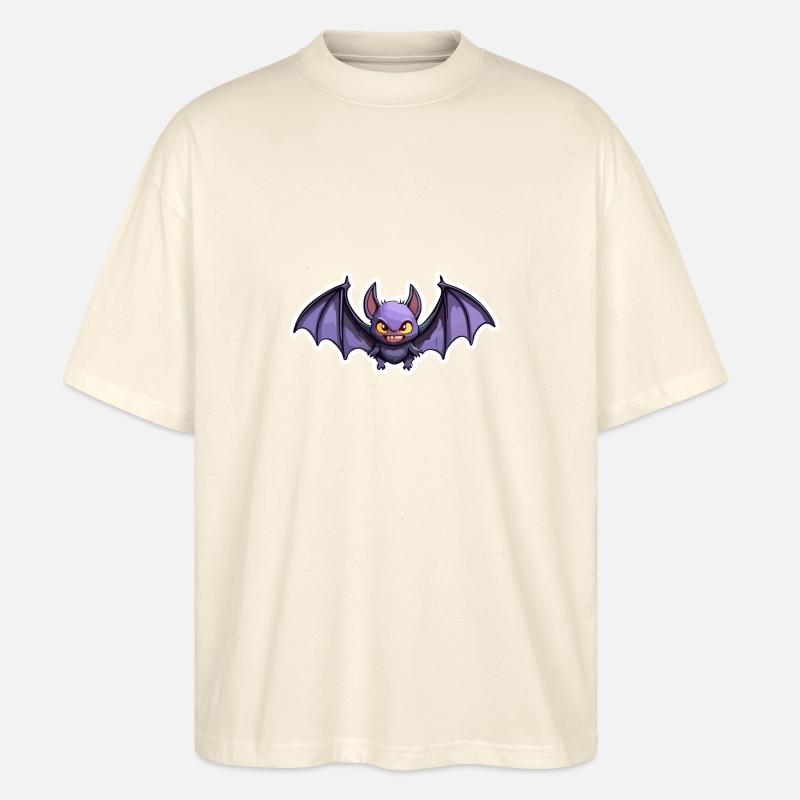 Fledermaus / Vampir / Dracula / Tier / Halloween - Stanley/Stella Oversized Unisex Bio T-Shirt Blaster 2.0 - Natur