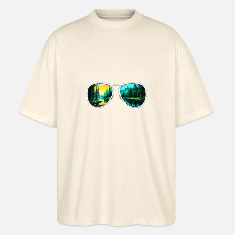 Sunglasses / Reflection / Forest / Reflection - Stanley/Stella Oversized Unisex Organic T-shirt Blaster 2.0 - soft Ecru