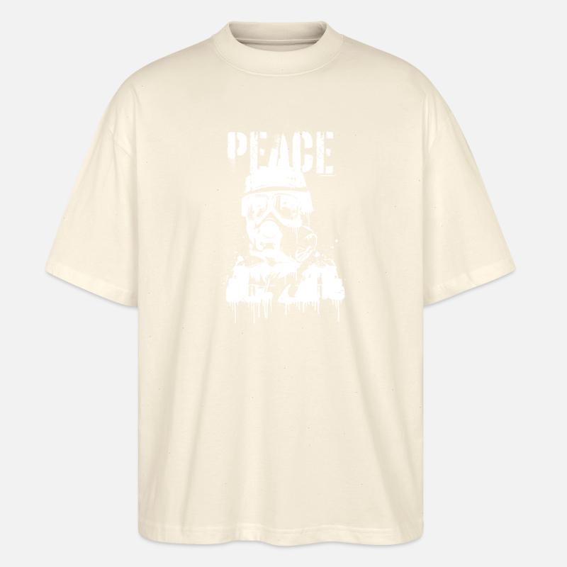 Frieden - Stanley/Stella Oversized Unisex Bio T-Shirt Blaster 2.0 - Natur