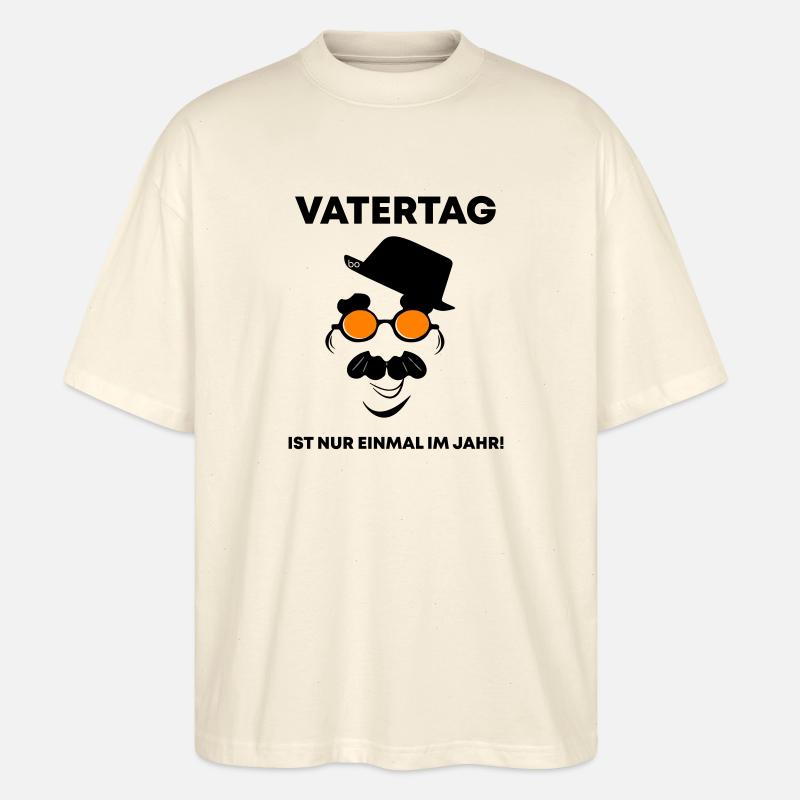 Father's Day Bo Artwork - Stanley/Stella Oversized Unisex Organic T-shirt Blaster 2.0 - soft Ecru
