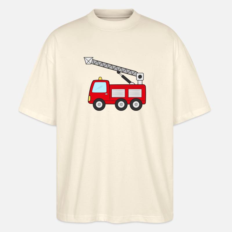 Fire engine Fire engine - Stanley/Stella Oversized Unisex Organic T-shirt Blaster 2.0 - soft Ecru