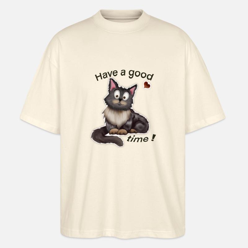 Peter von Samtpfoten - Stanley/Stella Oversized Unisex Bio T-Shirt Blaster 2.0 - Natur