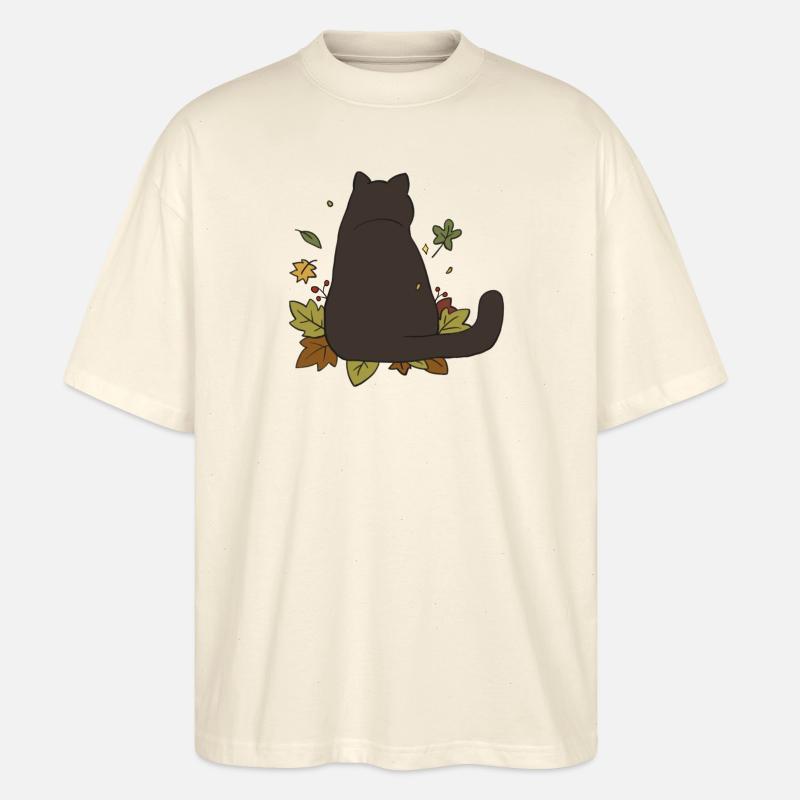 Herbstkatze #2 - Stanley/Stella Oversized Unisex Bio T-Shirt Blaster 2.0 - Natur