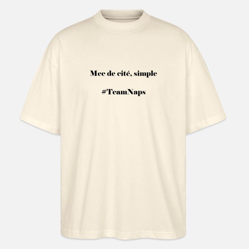 Mec de cité, simple - T-shirt bio Blaster 2.0 coupe oversize Stanley/Stella Unisexe - écru doux