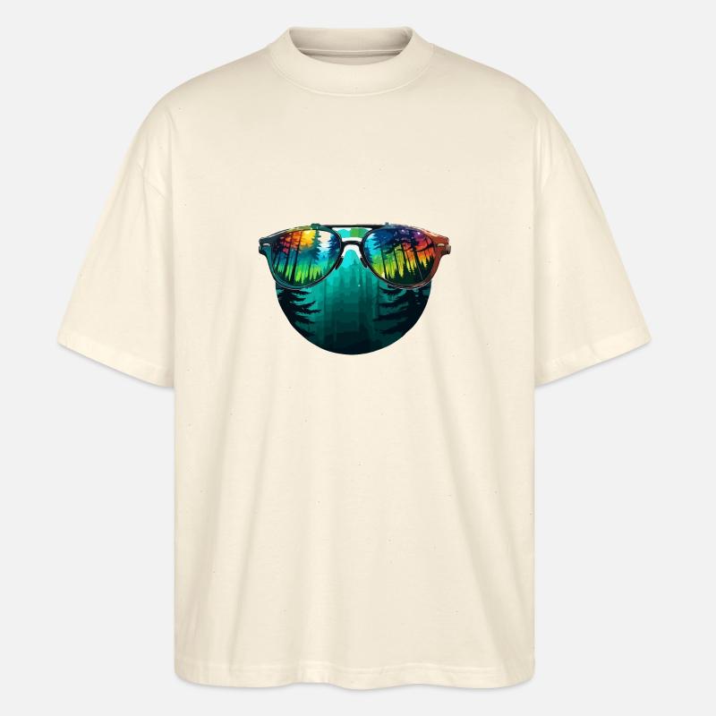 Sunglasses / Reflection / Forest / Reflection - Stanley/Stella Oversized Unisex Organic T-shirt Blaster 2.0 - soft Ecru
