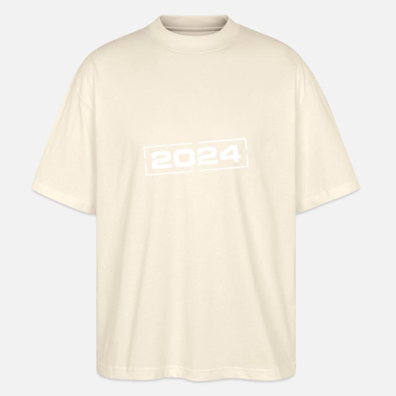 Anniversaire de l’année 2024 - T-shirt bio Blaster 2.0 coupe oversize Stanley/Stella Unisexe - écru doux
