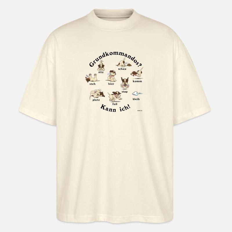 Commandos1 - T-shirt bio Blaster 2.0 coupe oversize Stanley/Stella Unisexe - écru doux