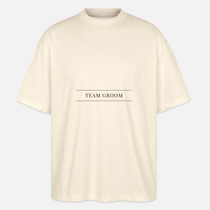 Team Bräutigam - Stanley/Stella Oversized Unisex Bio T-Shirt Blaster 2.0 - Natur