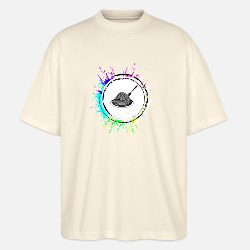 Spaghetti symbol - Stanley/Stella Oversized Unisex Bio T-Shirt Blaster 2.0 - Natur