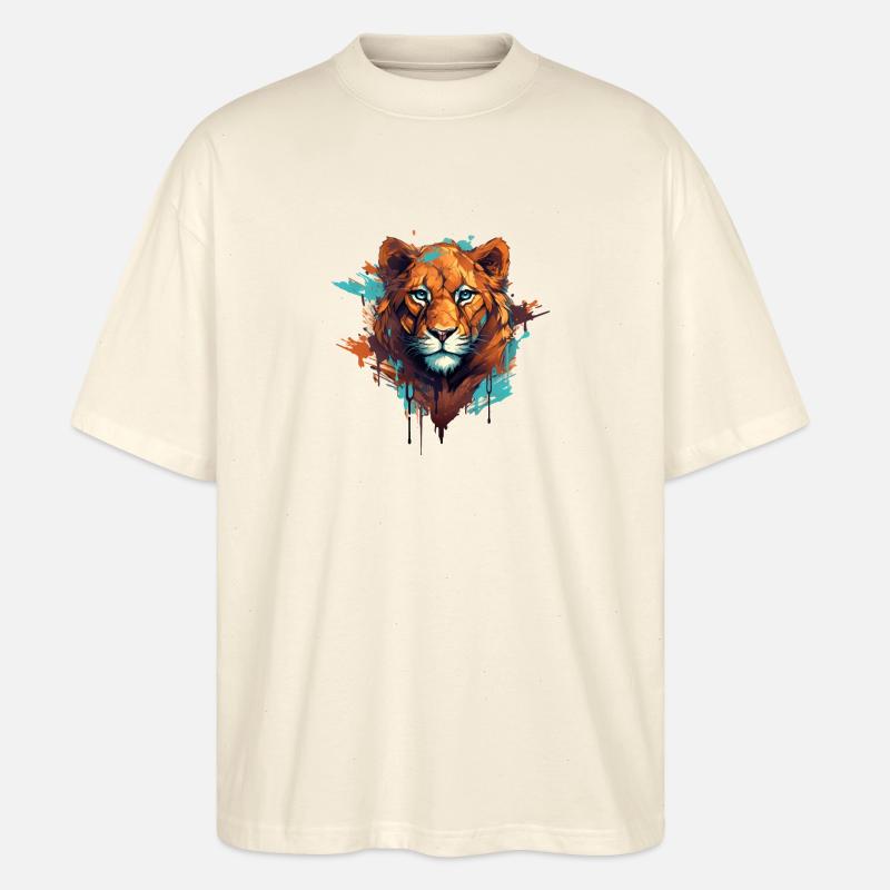 Die Löwin in dir - Stanley/Stella Oversized Unisex Bio T-Shirt Blaster 2.0 - Natur