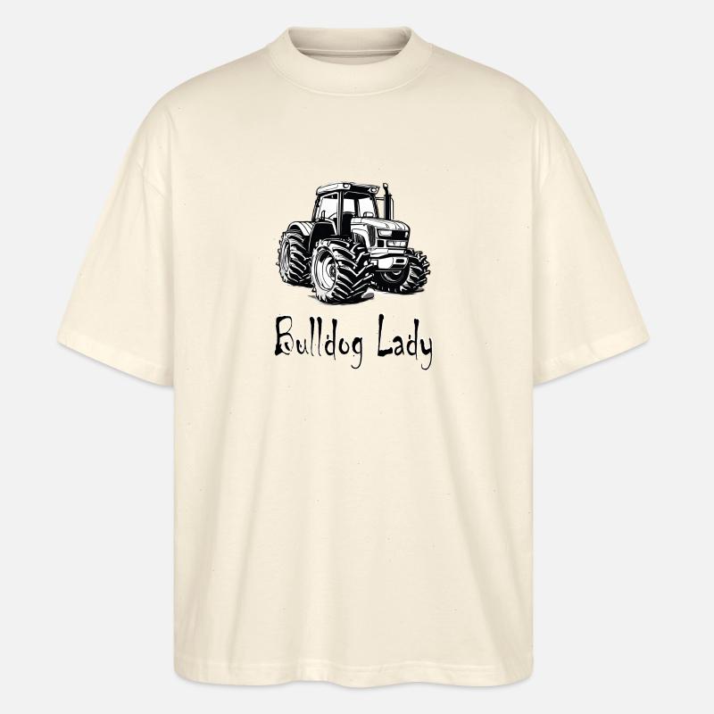 Bulldog Lady - Stanley/Stella Oversized Unisex Bio T-Shirt Blaster 2.0 - Natur