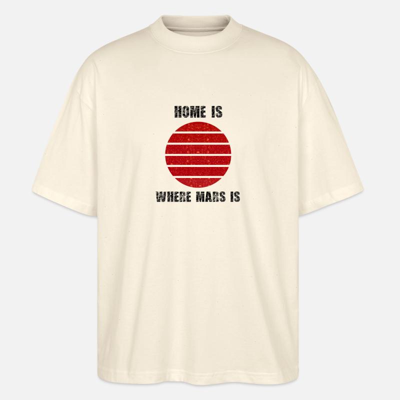 À l’aise dans l’espace - T-shirt bio Blaster 2.0 coupe oversize Stanley/Stella Unisexe - écru doux